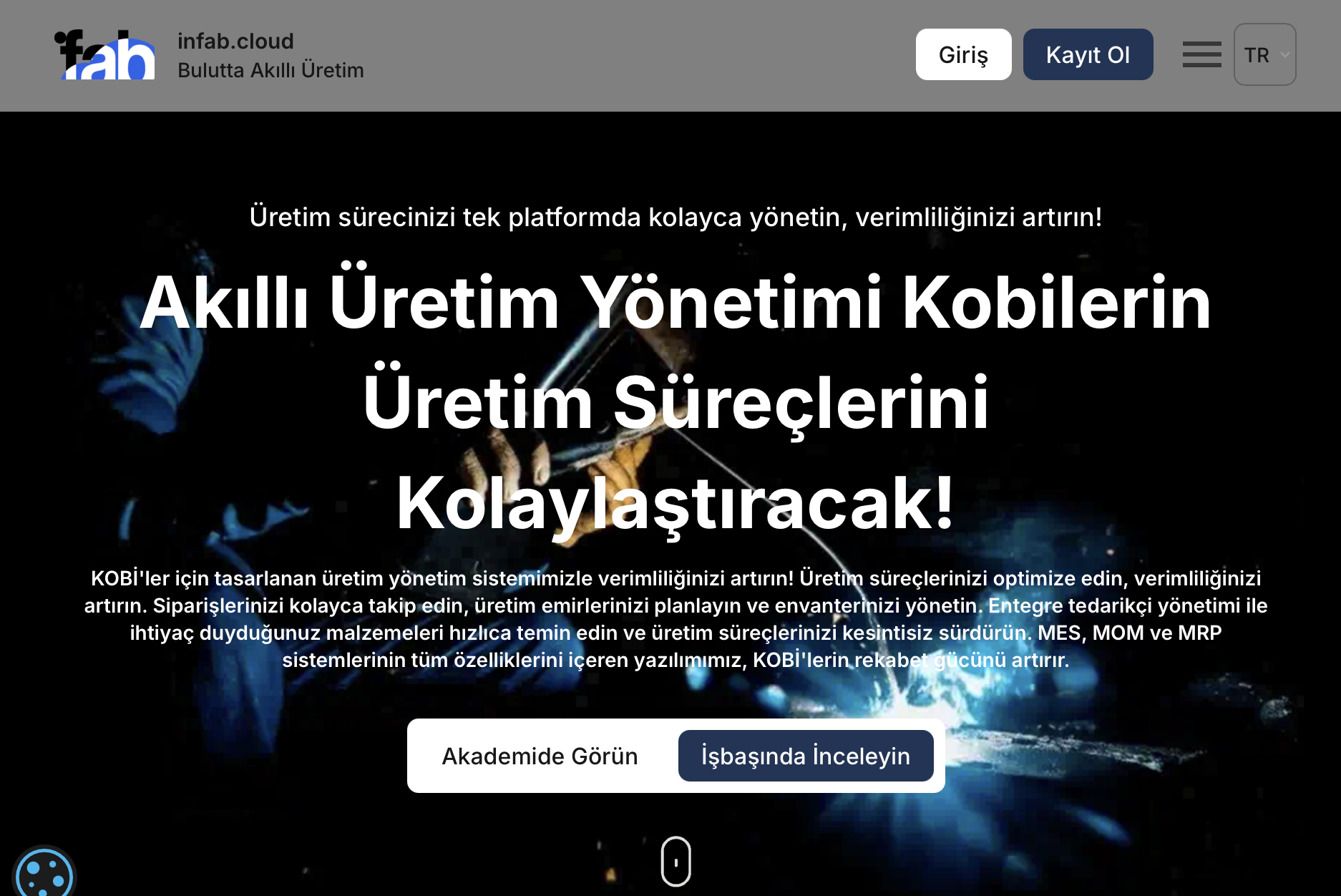 Bulutta Akıllı Üretim infab.cloud