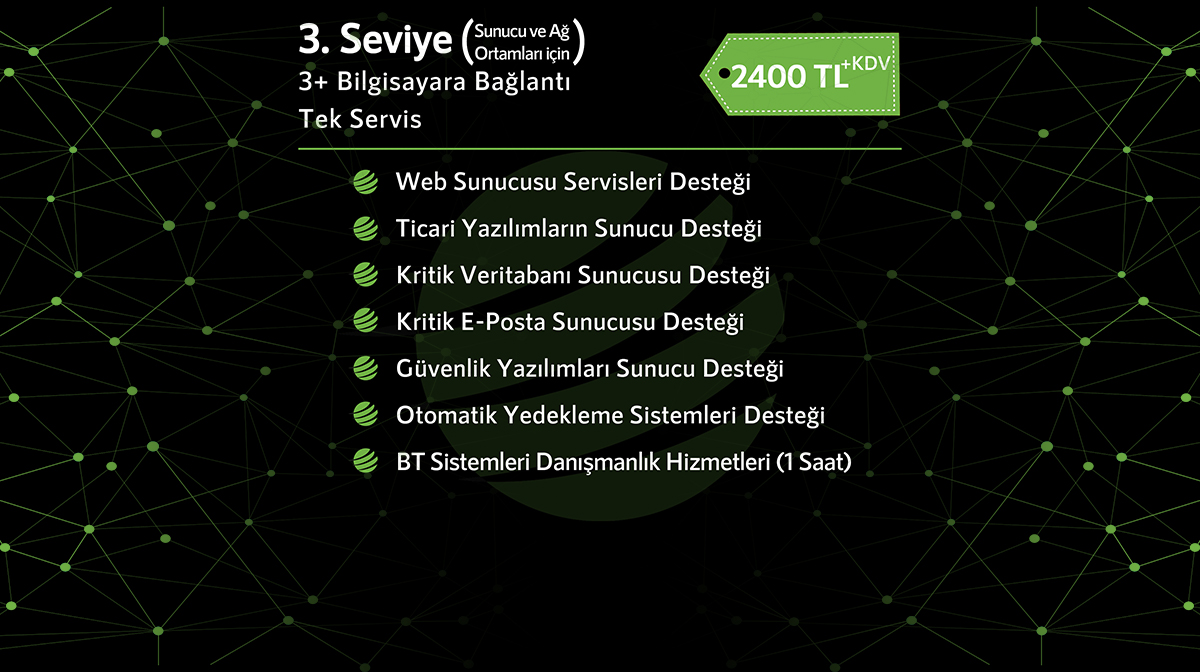 UZAKTAN BİLGİSAYAR SİSTEMLERİ VE BİLİŞİM DESTEĞİ, SEVİYE III