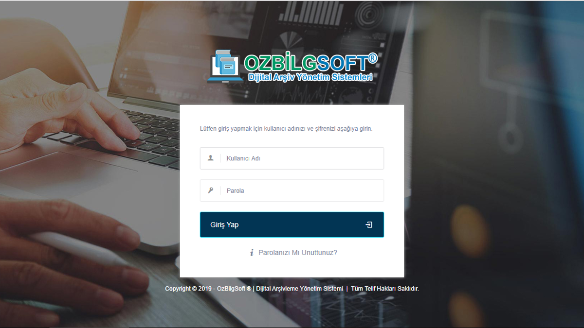 OzBilgSoft Dijital Arşiv Yönetim Sistemi